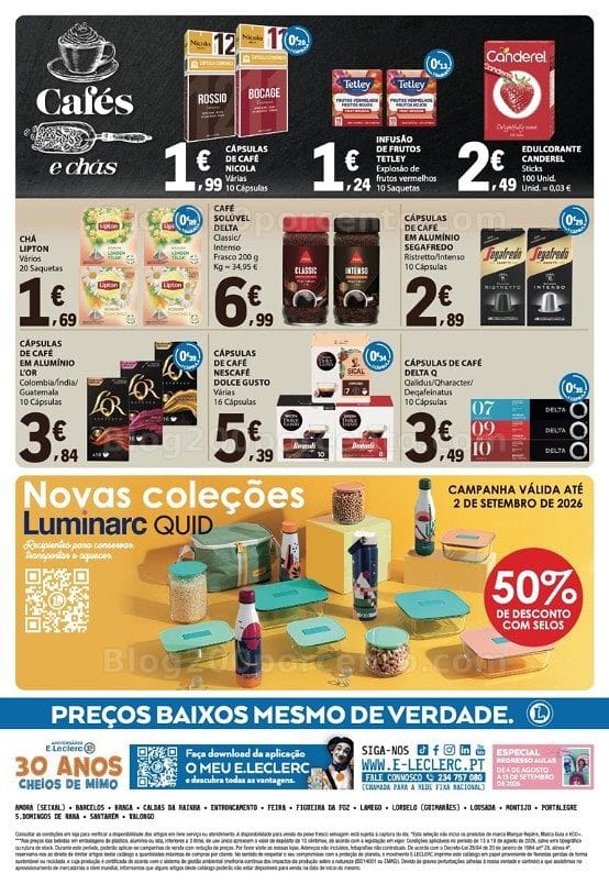 Antevisão Folheto E-LECLERC Promoções de 13 a 19 agosto